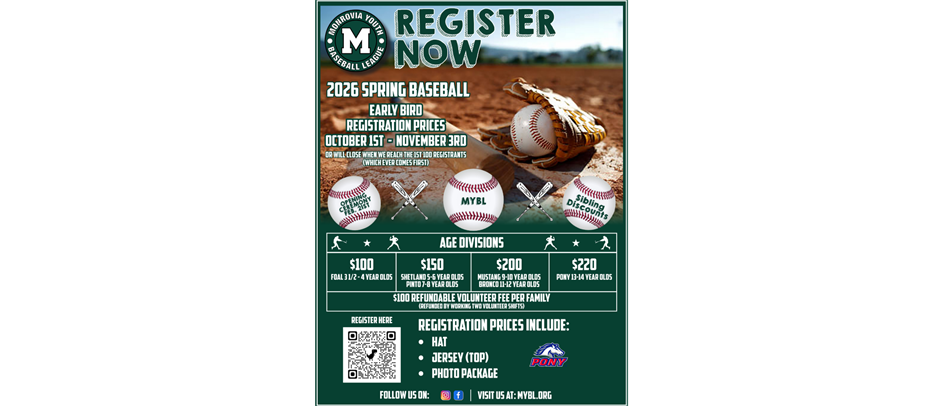 Registration Now Open